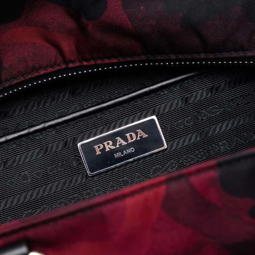 Prada Tessuto Camouflage Satchel Red Good condition - Box View