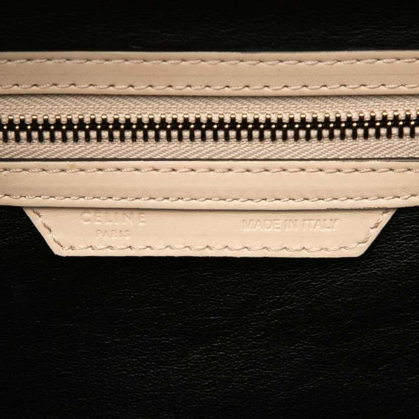 Celine Mini Bicolor Leather Luggage Tote Brown Leather Good condition - Box View