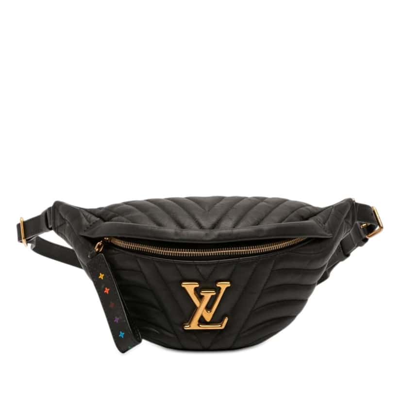 Louis Vuitton New Wave Bumbag Black Leather Good condition - Front View