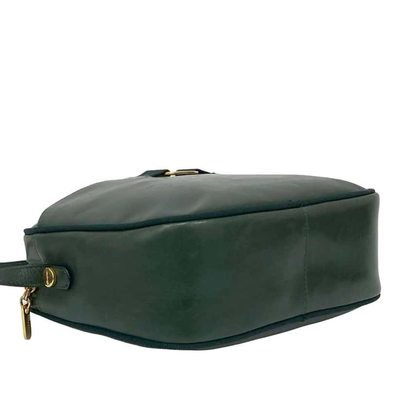 Salvatore Ferragamo Calfskin Vara Crossbody Green Leather Good condition - Inside View