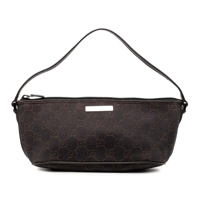 Gucci GG Denim Boat Brown Denim Good condition - Front View