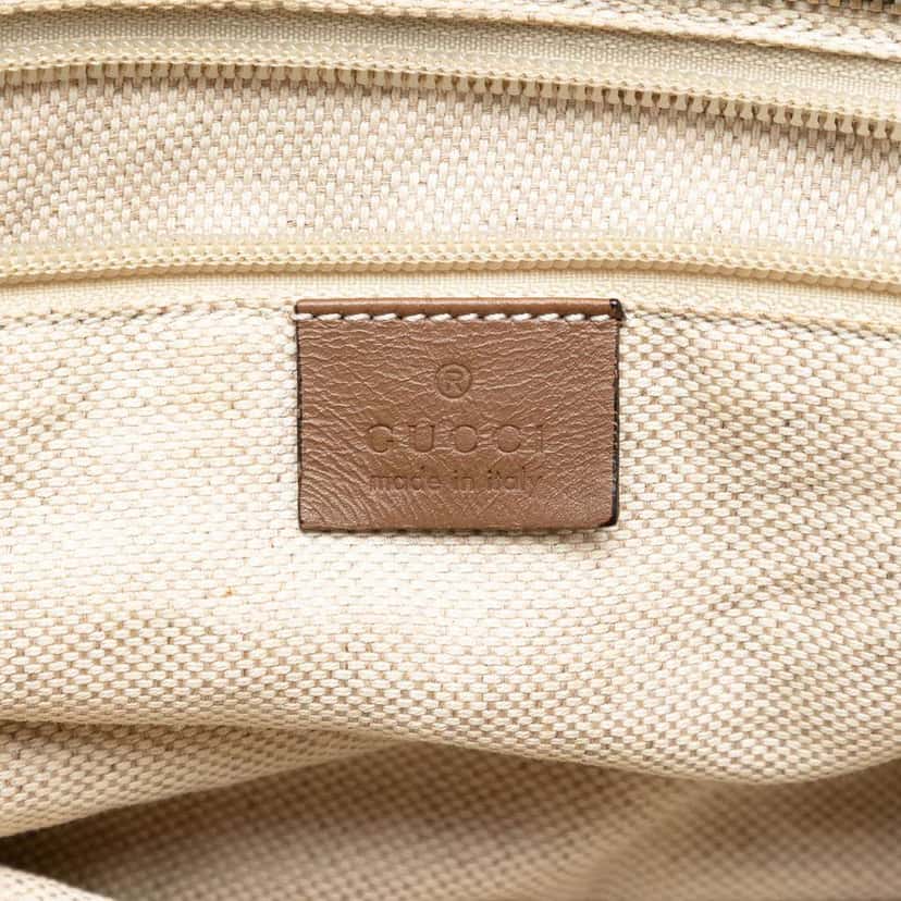 Gucci GG Canvas Web Tote Orange Canvas Good condition - Box View