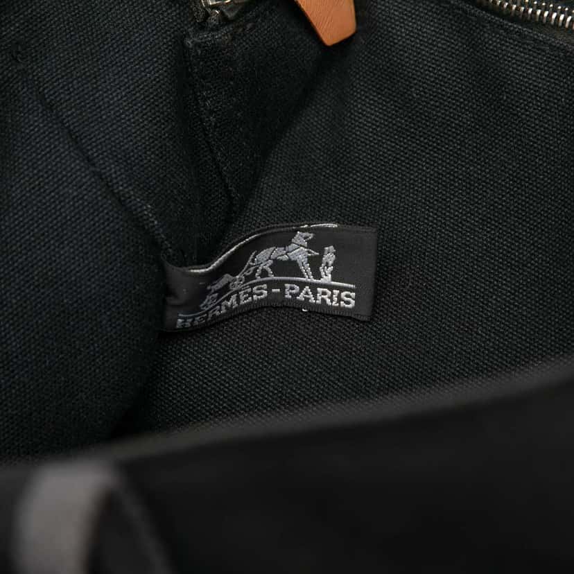 Hermès Canvas Fourre Tout PM Black Canvas Very good condition - Box View