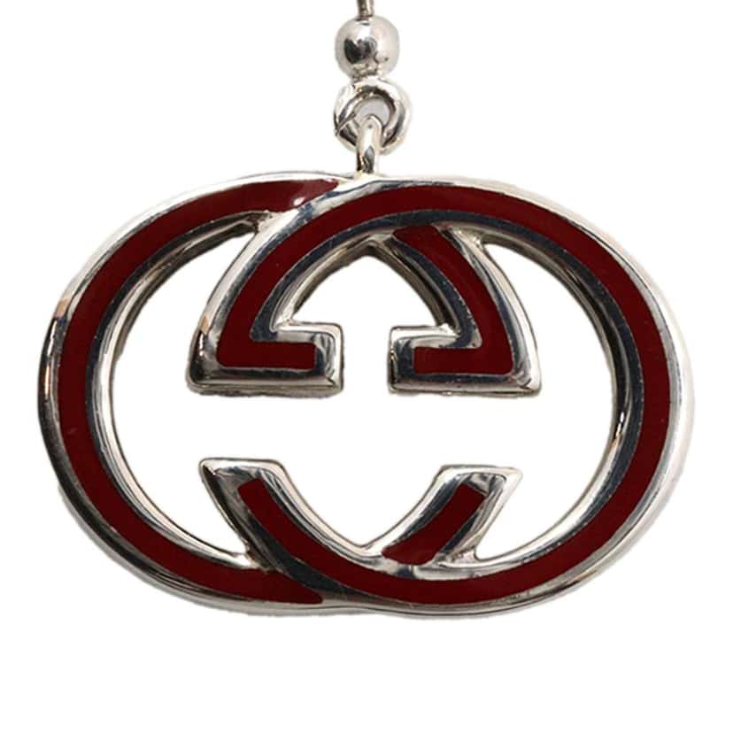 Gucci Sterling Silver Enamel Interlocking G Ball Chain Bracelet Silver Silver Good condition - Inside View