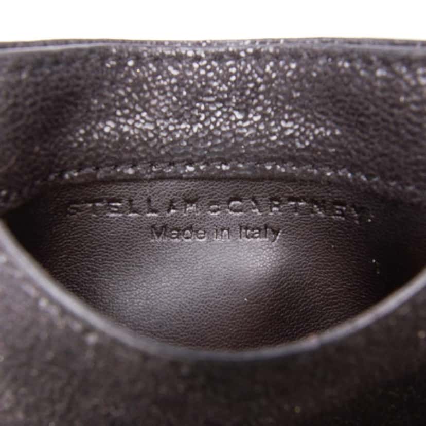 Stella Mccartney Falabella Shaggy Deer Card Holder Black Polyester Good condition - Box View