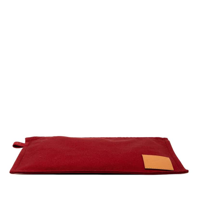 Hermès Toile Bora Bora Pouch MM Red Canvas Good condition - Inside View