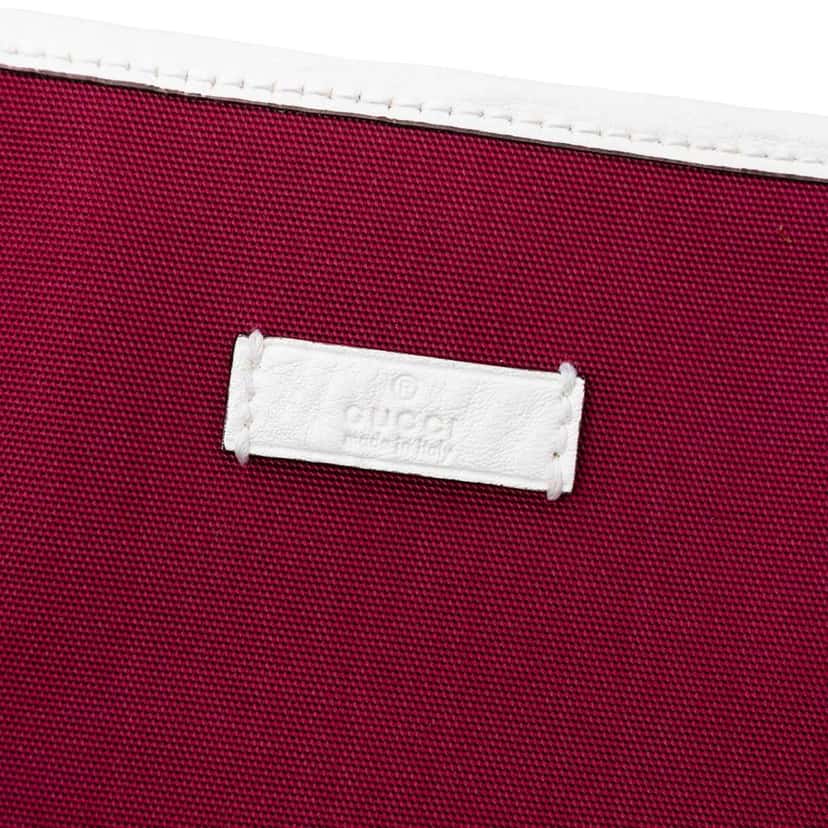 Gucci Canvas Web Tote Pink Canvas Good condition - Box View