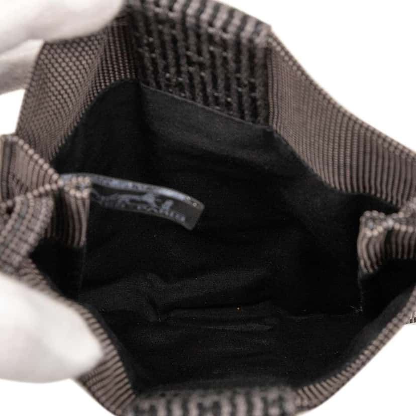 Hermès Canvas Herline Pochette Grey Polyester Good condition - Model View