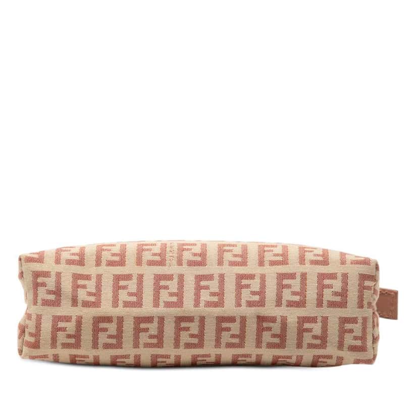 Fendi Zucchino Canvas Pouch Brown Canvas Very good condition - Inside View
