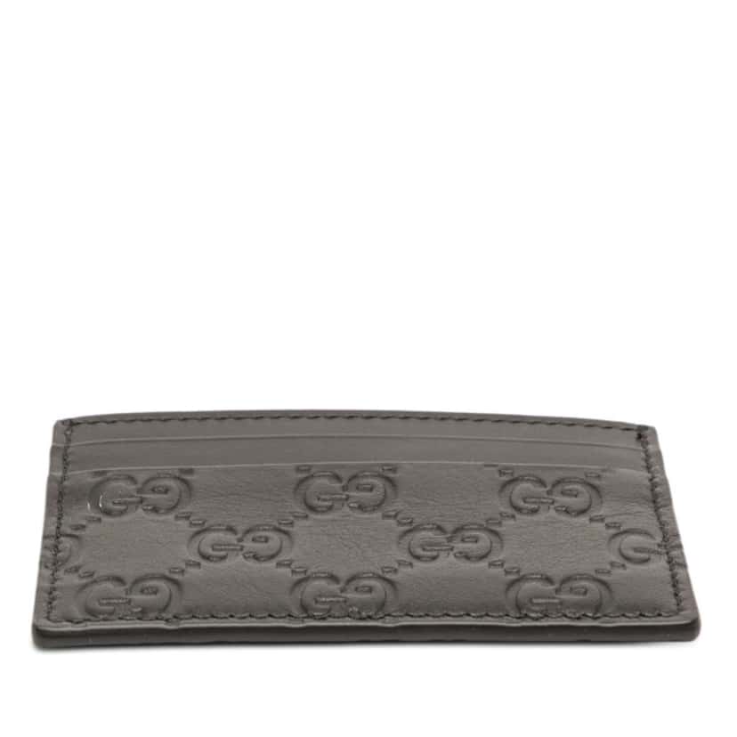 Gucci Guccissima Card Holder Black Leather Very good condition - Inside View