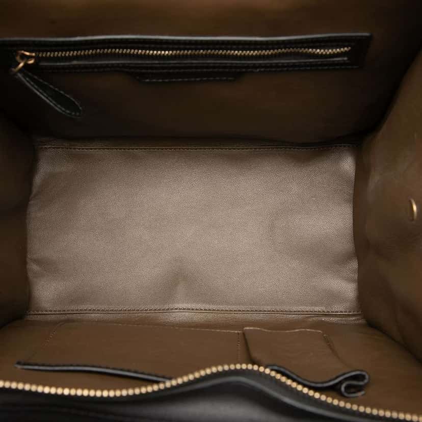 Celine Mini Tricolor Nubuck and Smooth Calfskin Luggage Tote Blue Leather Very good condition - Model View