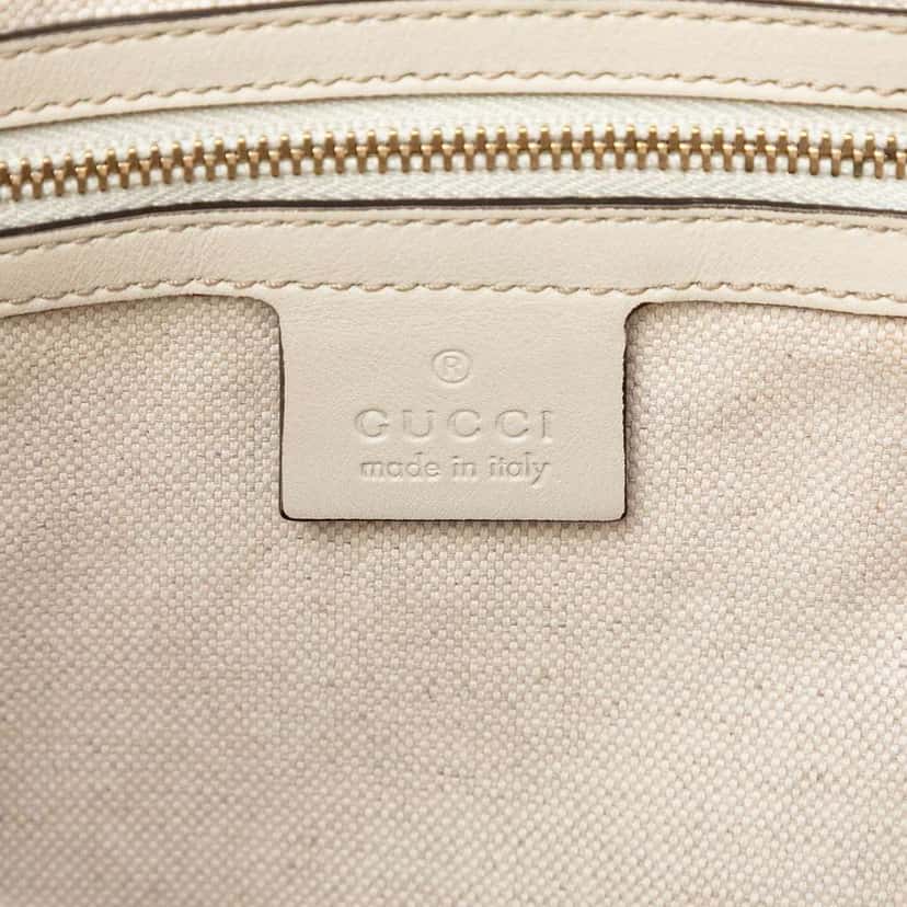 Gucci Guccissima Mayfair Tote White Leather Very good condition - Box View