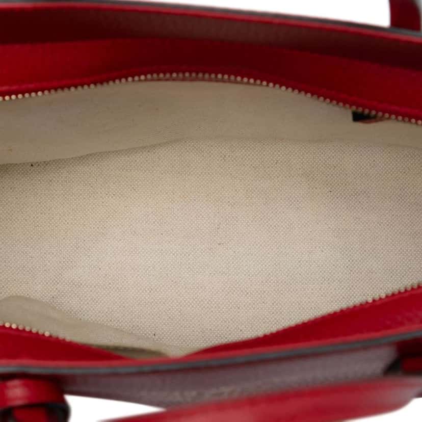 Gucci Mini Leather Swing Satchel Red Leather Very good condition - Model View