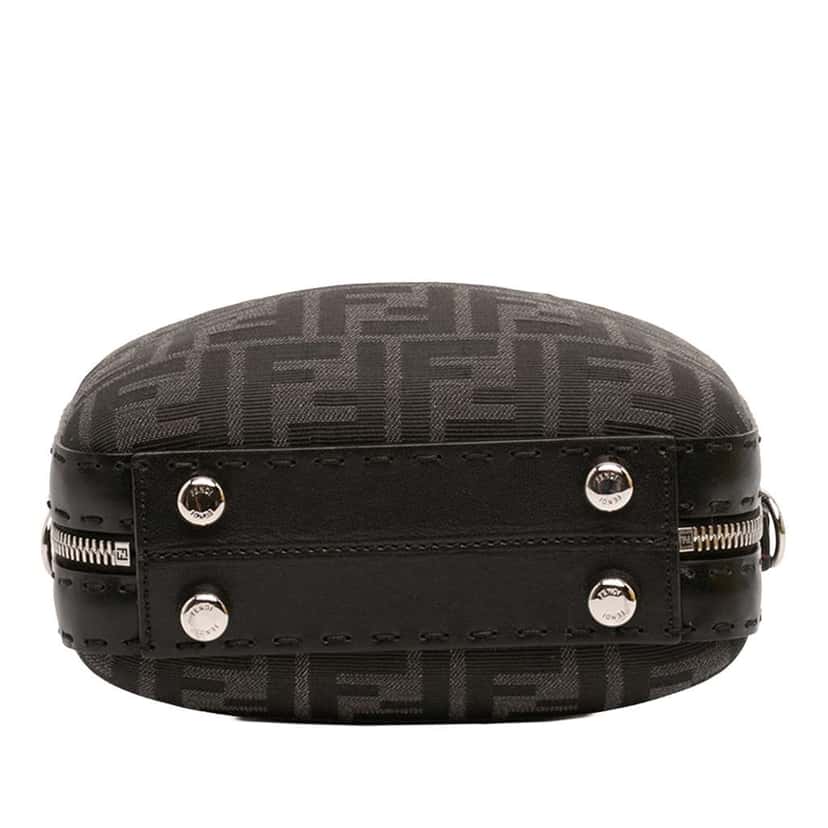 Fendi Mini Zucca Canvas Suitcase Bag Black Canvas Very good condition - Inside View