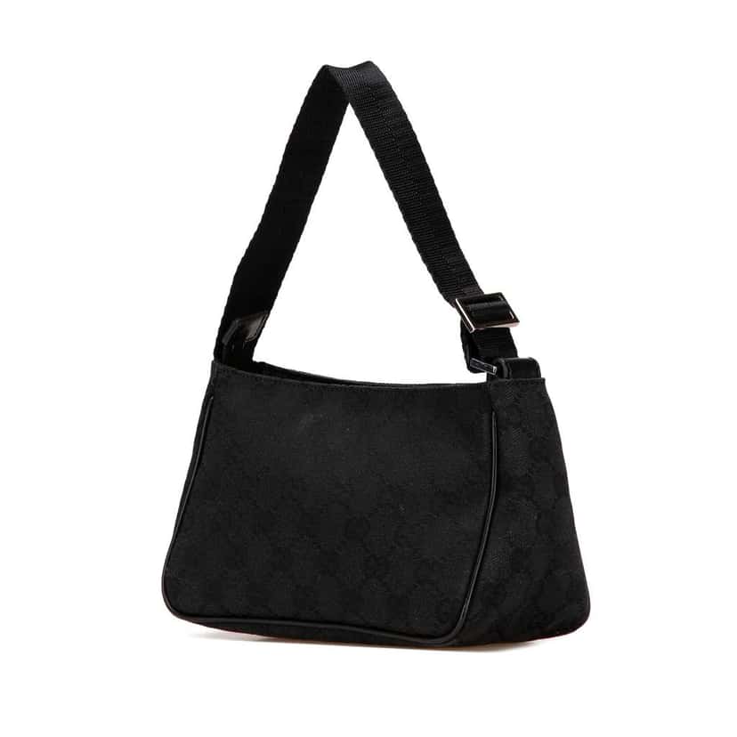 Gucci GG Canvas Handbag Black Canvas Very good condition - Back View