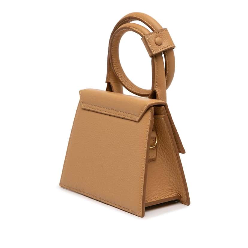 Jacquemus Leather Le Chiquito Noeud Brown Leather Very good condition - Back View