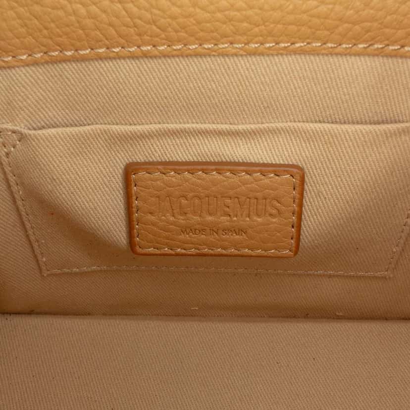 Jacquemus Leather Le Chiquito Noeud Brown Leather Very good condition - Box View