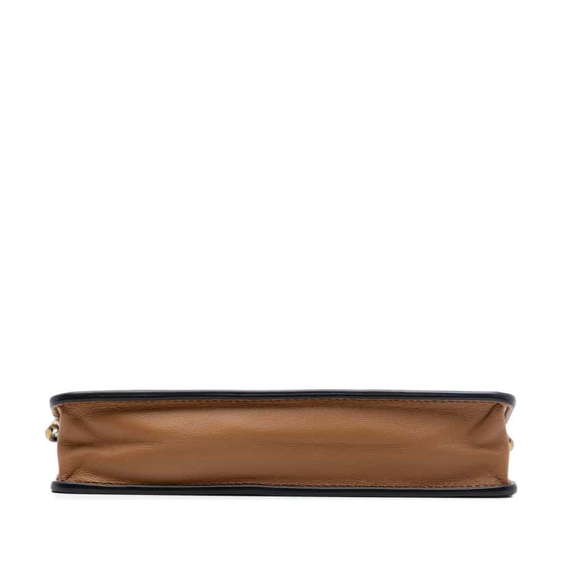 Bottega Veneta Bicolor Leather Wallet on Chain Brown Leather Very good condition - Inside View