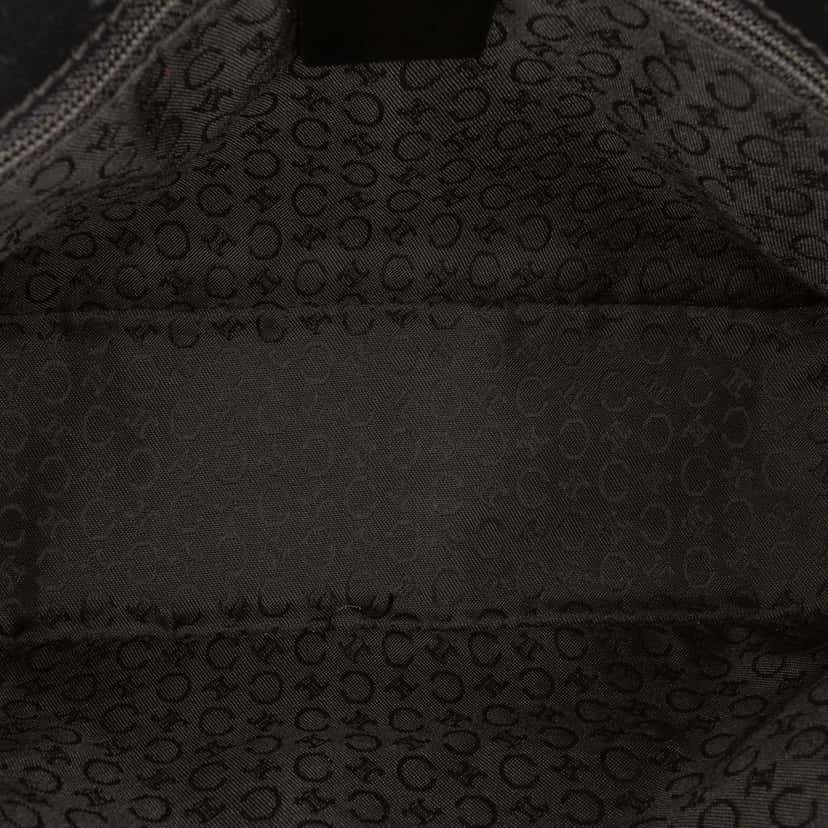 Celine C Macadam Canvas Shoulder Bag Black Canvas Very good condition - Model View