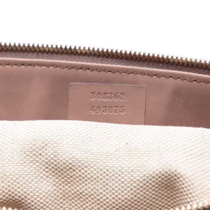Gucci Small Patent Soho Working Satchel Beige Leather Very good condition - Box View