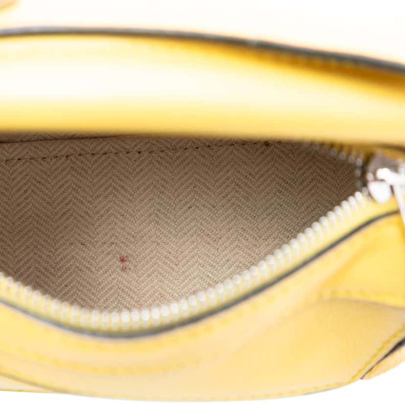 Loewe Nano Calfskin Puzzle Satchel Yellow Leather Very good condition - Model View