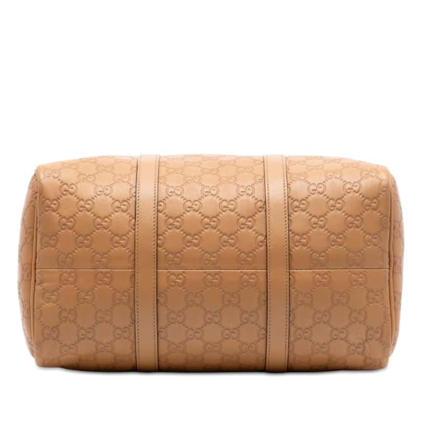 Gucci Medium Guccissima Joy Boston Bag Beige Leather Very good condition - Inside View