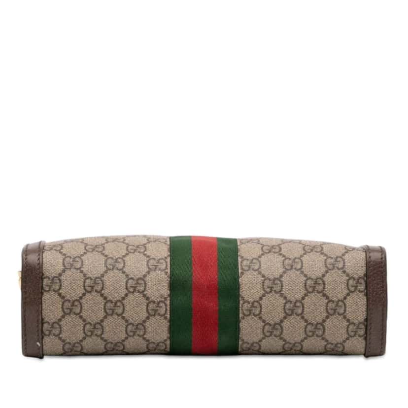 Gucci Small GG Supreme Web Ophidia Chain Crossbody Beige Good condition - Inside View