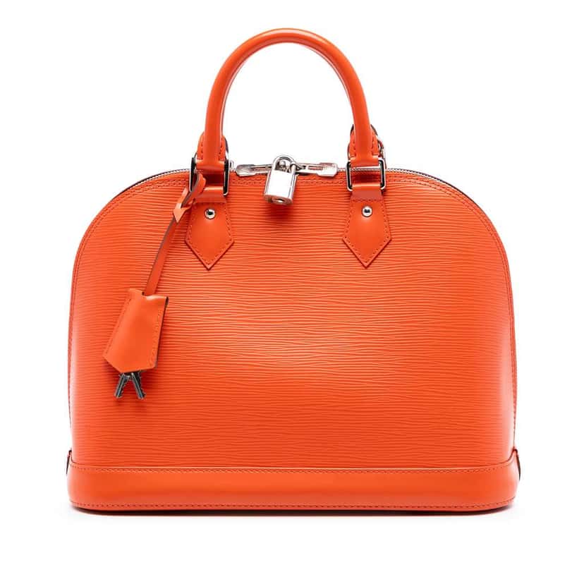 Louis Vuitton Epi Alma PM Orange Leather Very good condition - Front View
