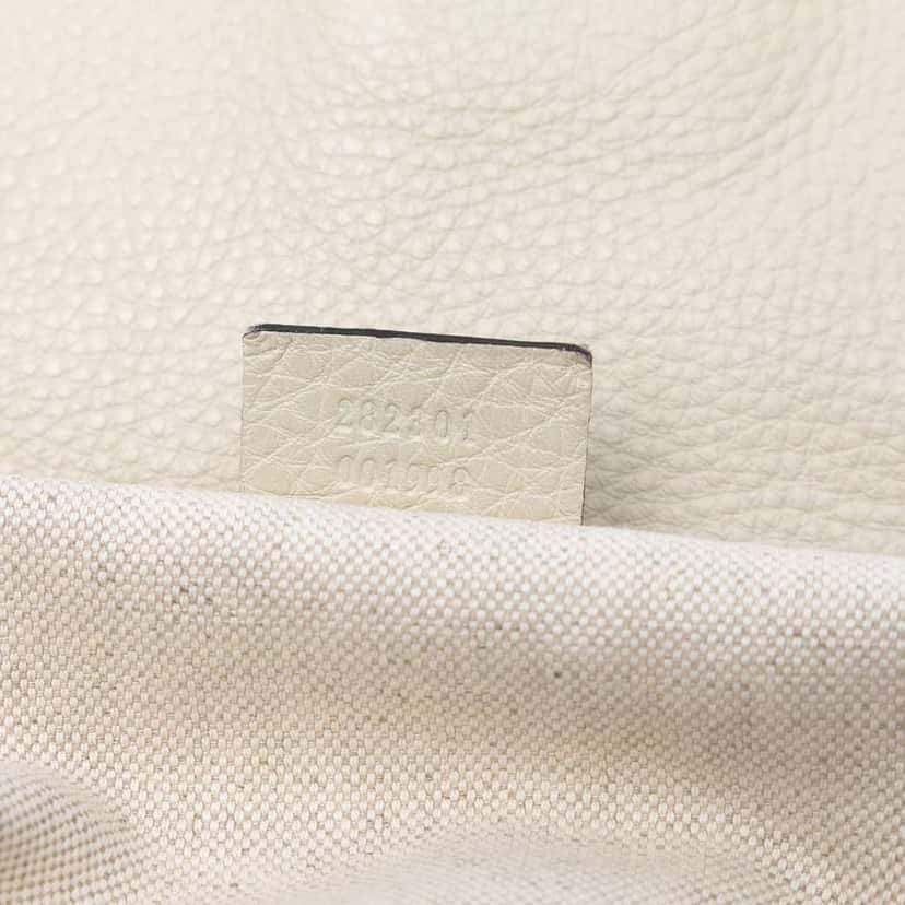 Gucci GG Canvas Bella Flap Satchel Beige Very good condition - Box View