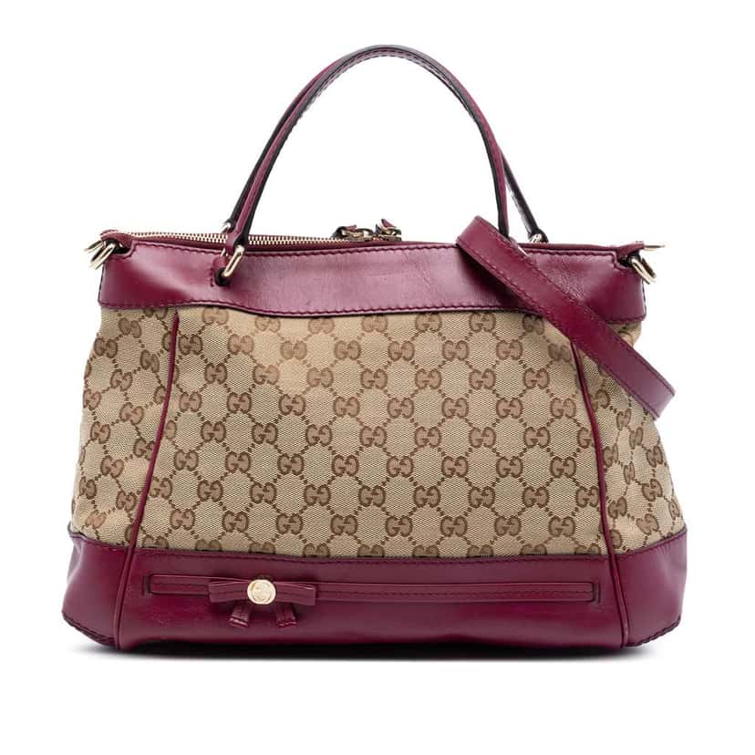 Gucci GG Canvas Mayfair Satchel Beige Very good condition - Front View