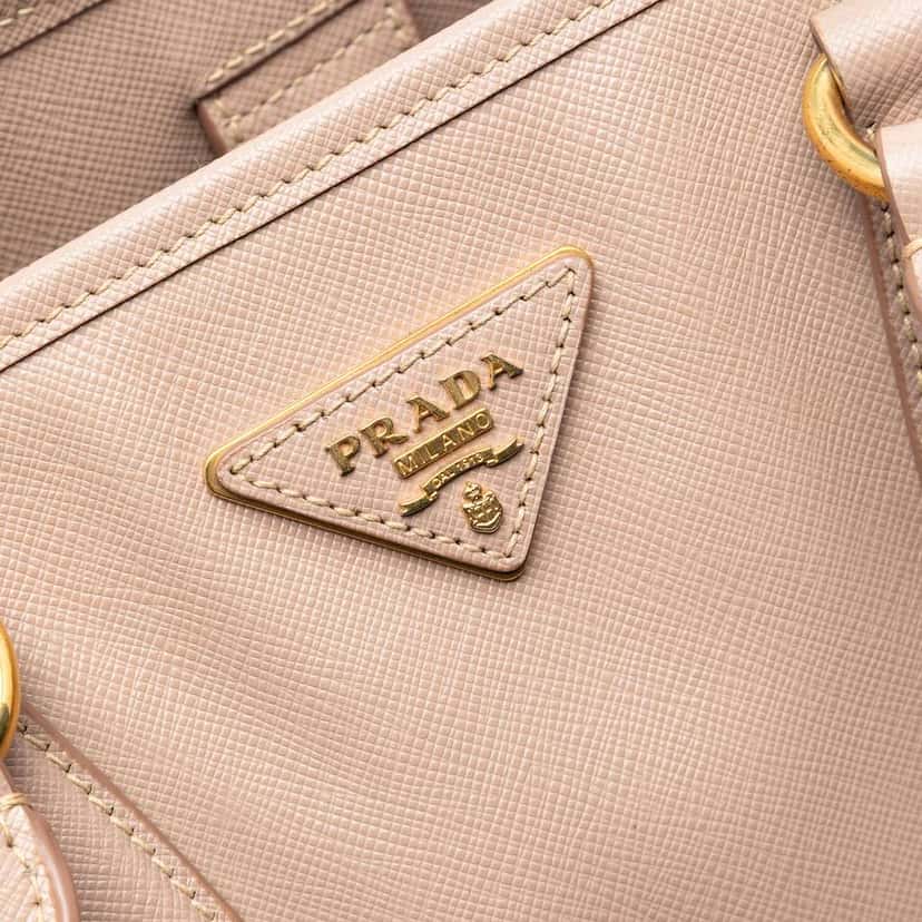 Prada Saffiano Lux Shopping Tote Pink Leather Very good condition - Box View