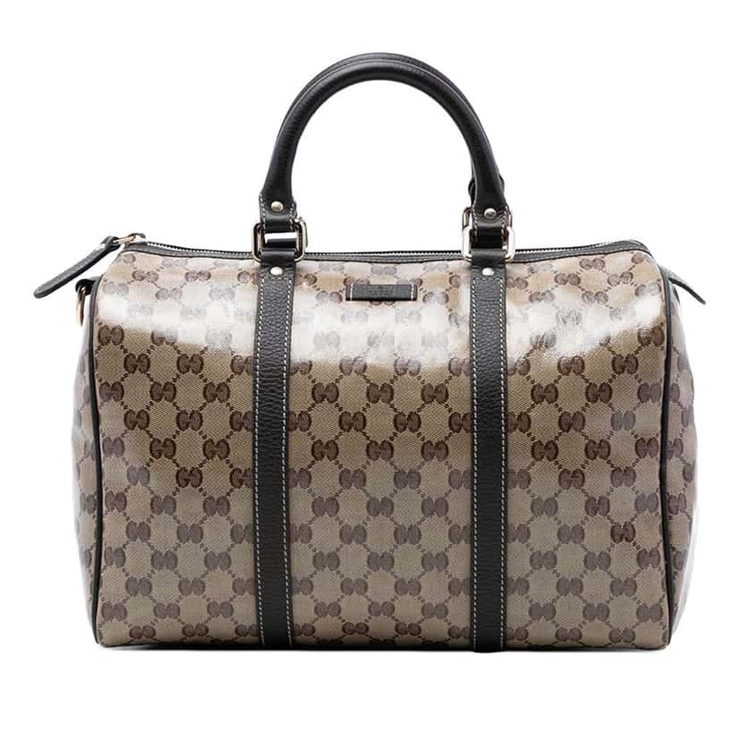 Gucci Medium GG Crystal Joy Boston Bag Beige Very good condition - Front View