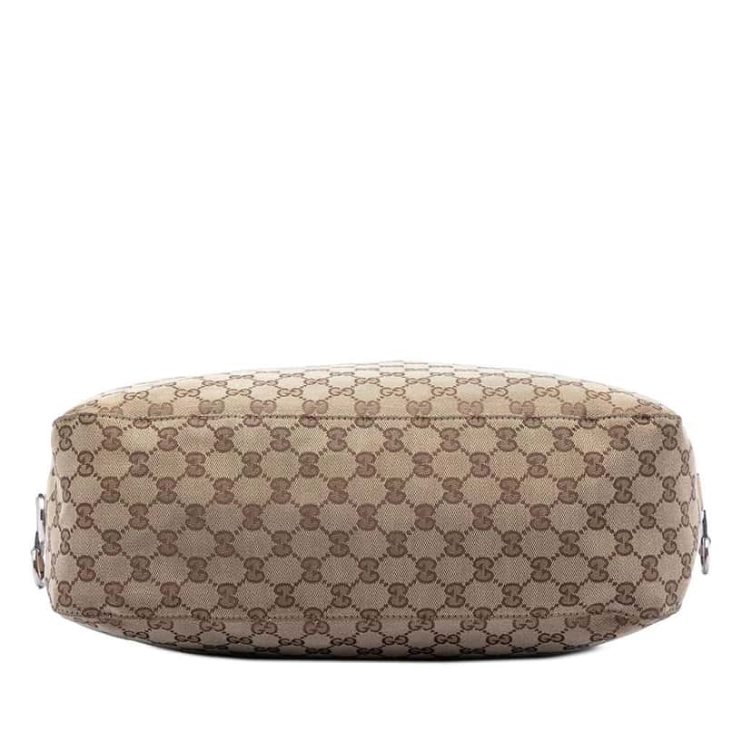 Gucci Large GG Canvas Icon Bit Satchel Beige Very good condition - Inside View