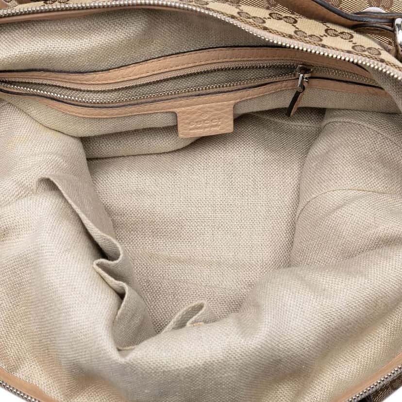 Gucci Large GG Canvas Icon Bit Satchel Beige Very good condition - Model View