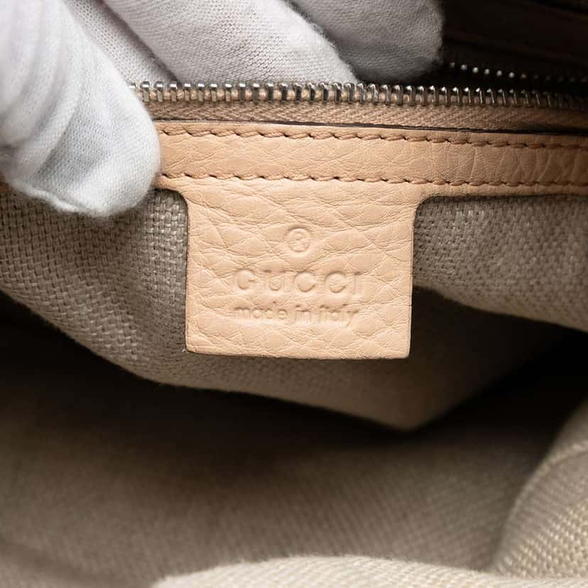 Gucci Large GG Canvas Icon Bit Satchel Beige Very good condition - Box View