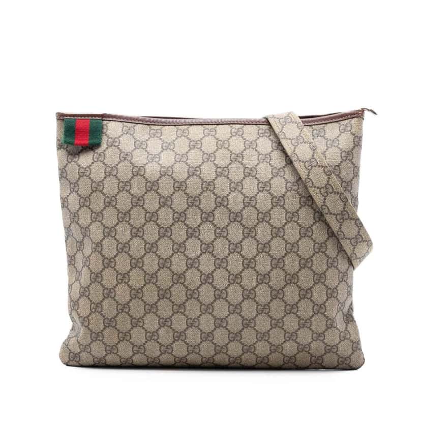 Gucci GG Supreme Web Crossbody Beige Very good condition - Front View