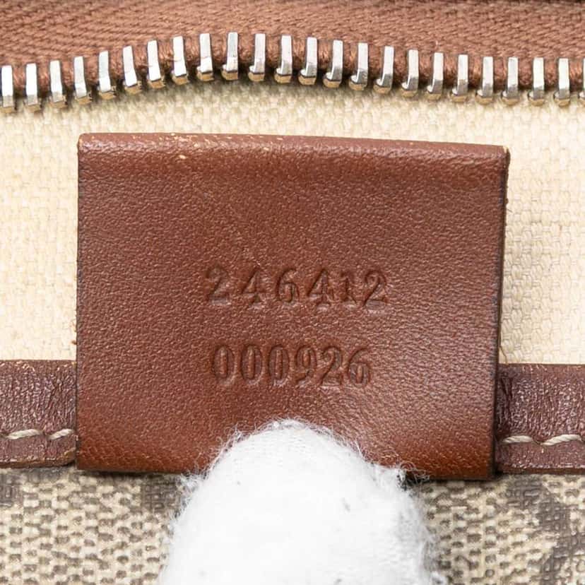 Gucci GG Supreme Web Crossbody Beige Very good condition - Box View