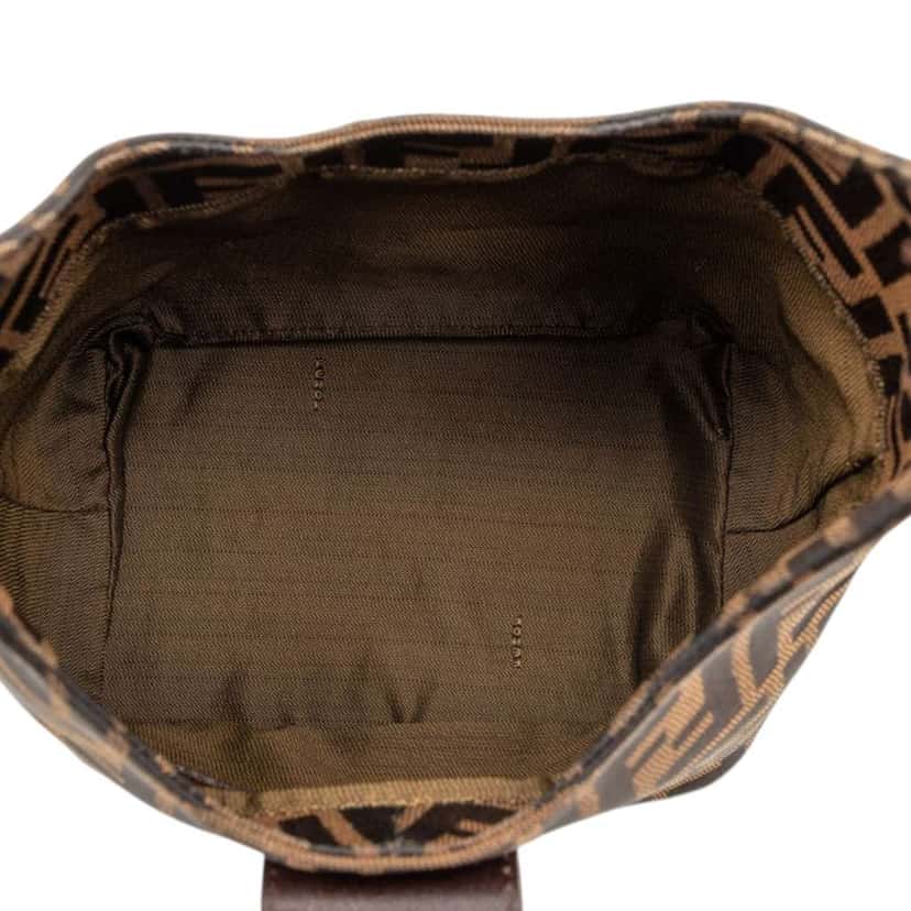 Fendi Zucca Canvas Shoulder Bag Brown Canvas Very good condition - Model View