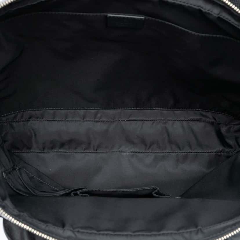 Gucci Guccissima Web Business Bag Black Leather Very good condition - Model View