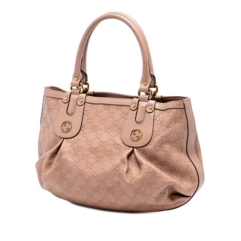 Gucci Guccissima Scarlett Tote Brown Leather Very good condition - Back View