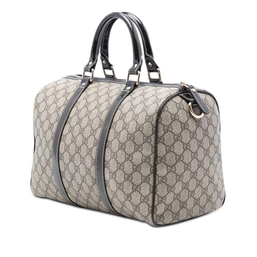 Gucci Medium GG Supreme Joy Boston Bag Beige Very good condition - Back View