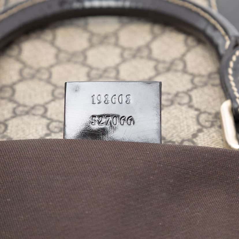 Gucci Medium GG Supreme Joy Boston Bag Beige Very good condition - Box View