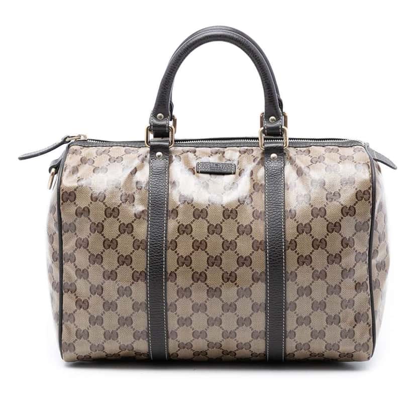Gucci Medium GG Crystal Joy Boston Bag Beige Very good condition - Front View