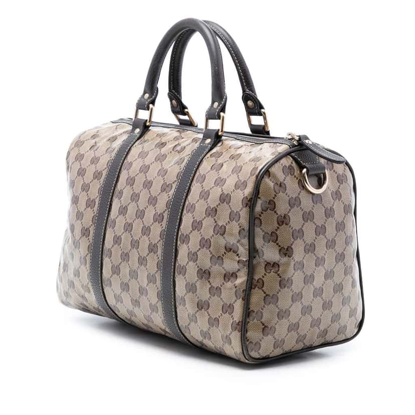 Gucci Medium GG Crystal Joy Boston Bag Beige Very good condition - Back View