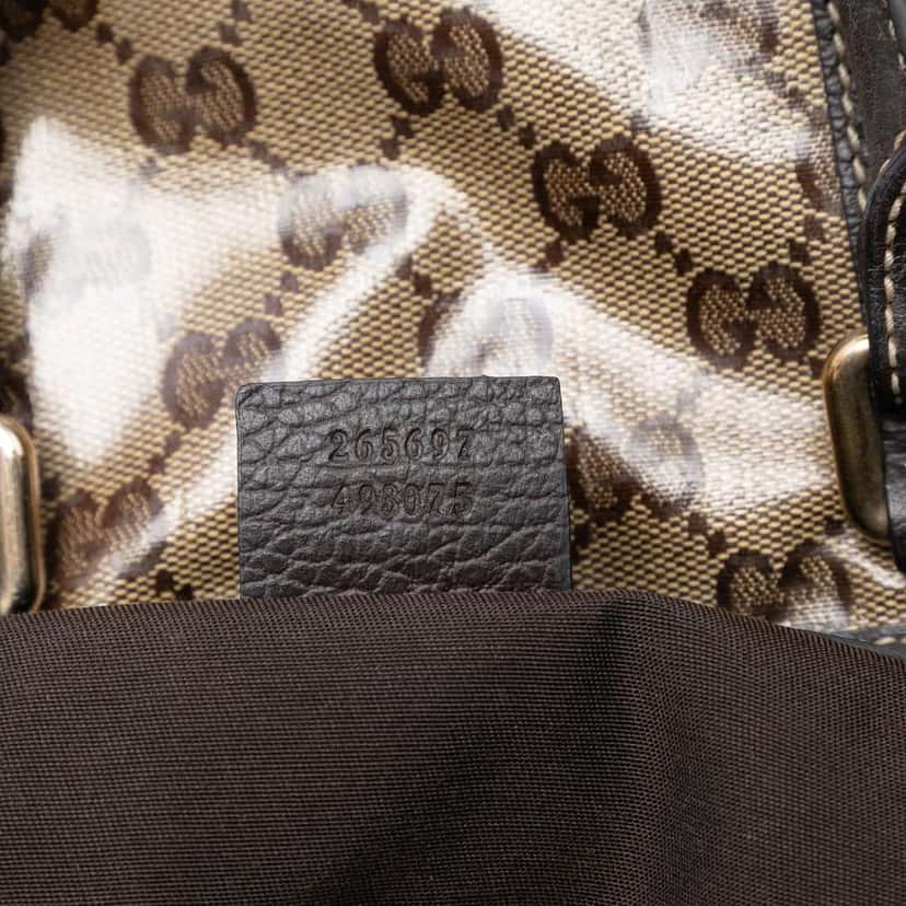 Gucci Medium GG Crystal Joy Boston Bag Beige Very good condition - Box View