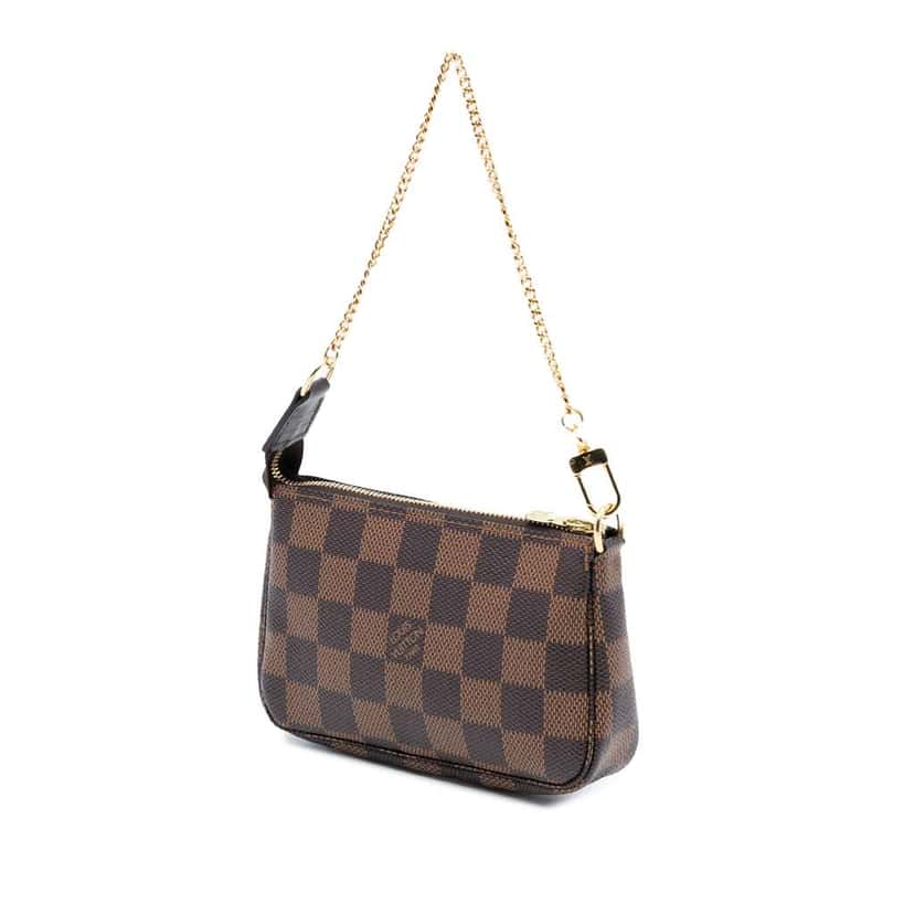 Louis Vuitton Damier Ebene Mini Pochette Accessoires Brown Very good condition - Back View