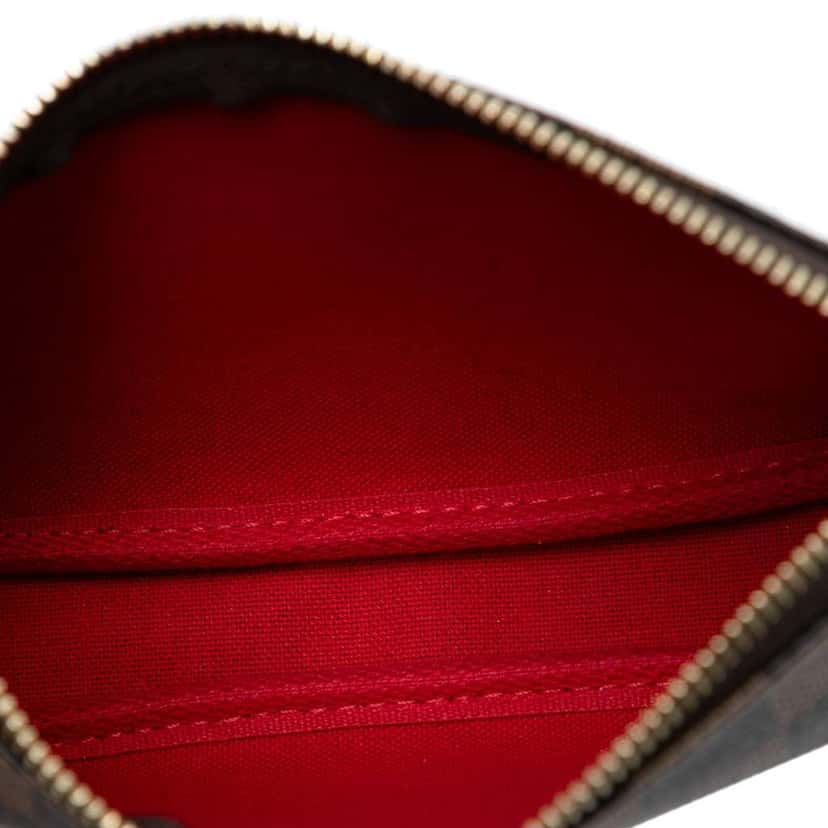 Louis Vuitton Damier Ebene Mini Pochette Accessoires Brown Very good condition - Model View