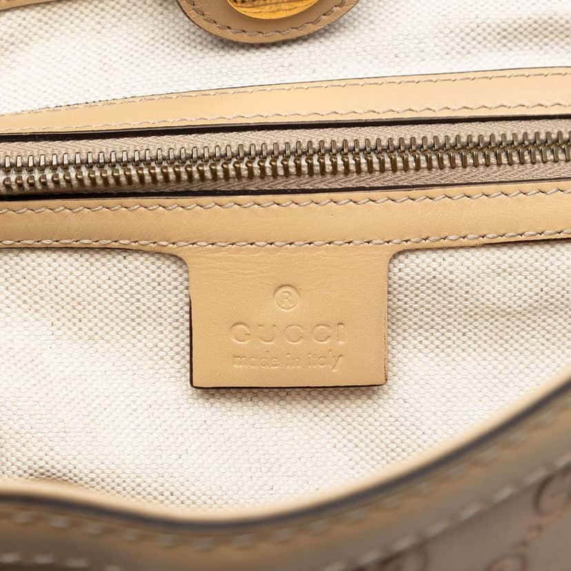 Gucci Guccissima Scarlett Tote Beige Leather Very good condition - Box View