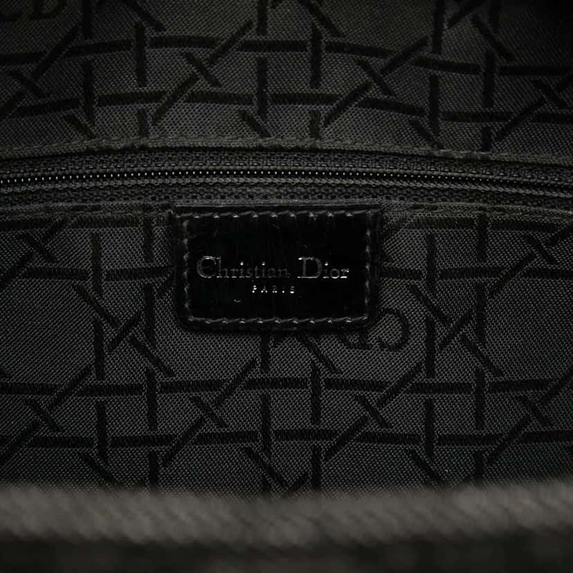 Dior Large Denim Cannage Lady Dior Black Denim Very good condition - Box View