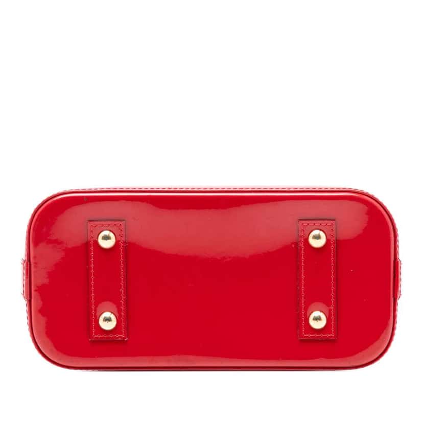 Louis Vuitton Monogram Vernis Alma BB Red Leather Very good condition - Inside View